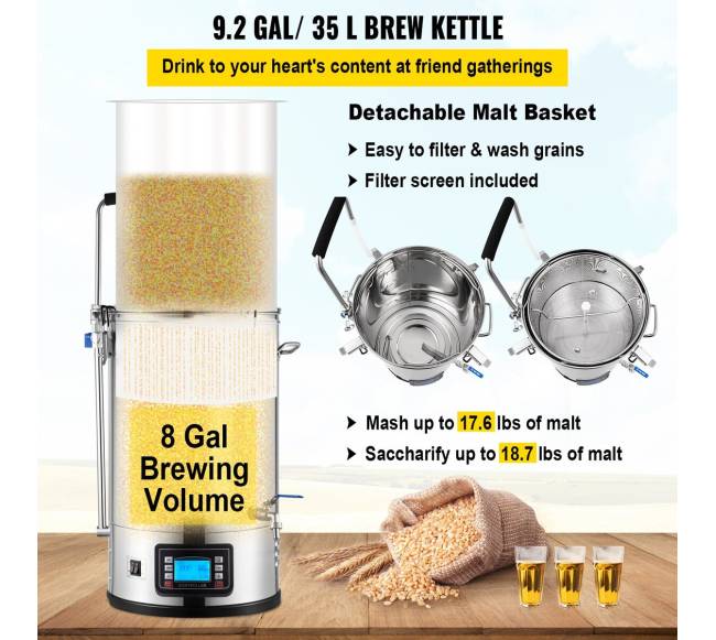 Elektrinė alaus virimo sistema 8 gal30 l3
