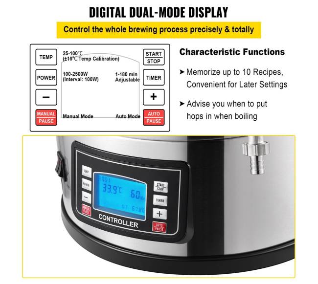 Elektrinė alaus virimo sistema 8 gal30 l4