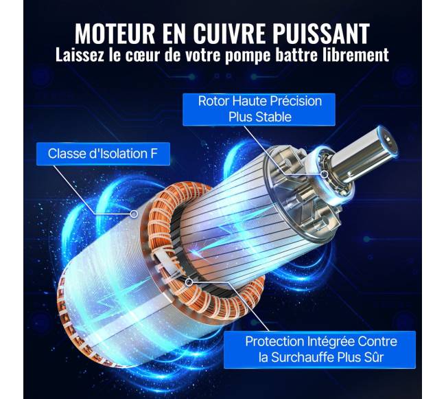 Giluminis vandens siurblys, 370W 230V, nerūdijantis plienas4