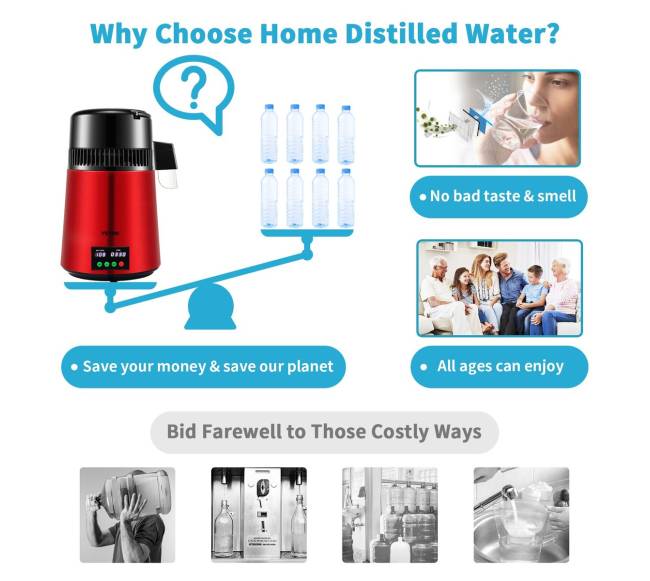 4 l vandens distiliatorius, 1 lh, 750W4