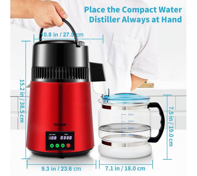 4 l vandens distiliatorius, 1 lh, 750W6