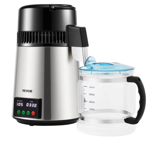 4 l vandens distiliatorius su laikmačiu ir temperatūros rodymu8