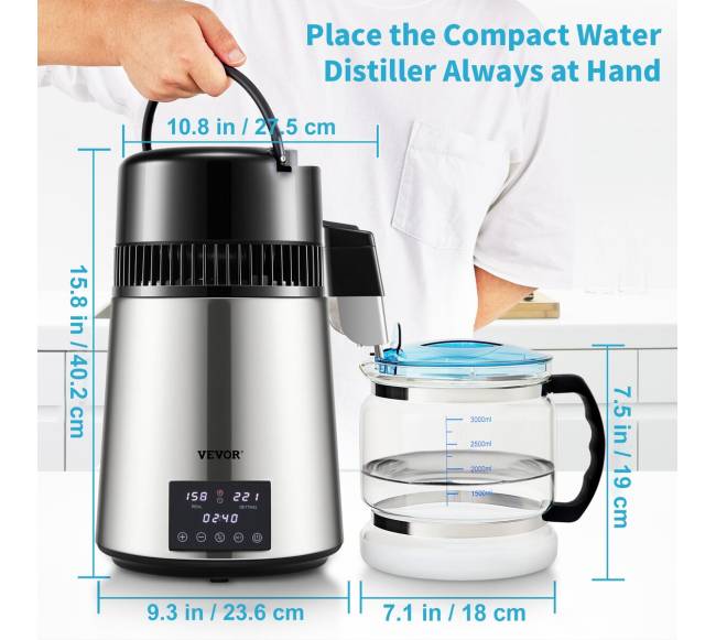 4 L vandens distiliatorius su laikmačiu6