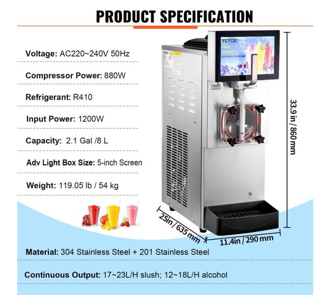 8L vieno indo šaltų gėrimų aparatas6