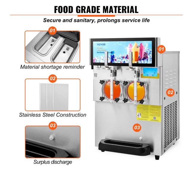 Dviejų dubenų šaldymo mašina gėrimams 8 L3