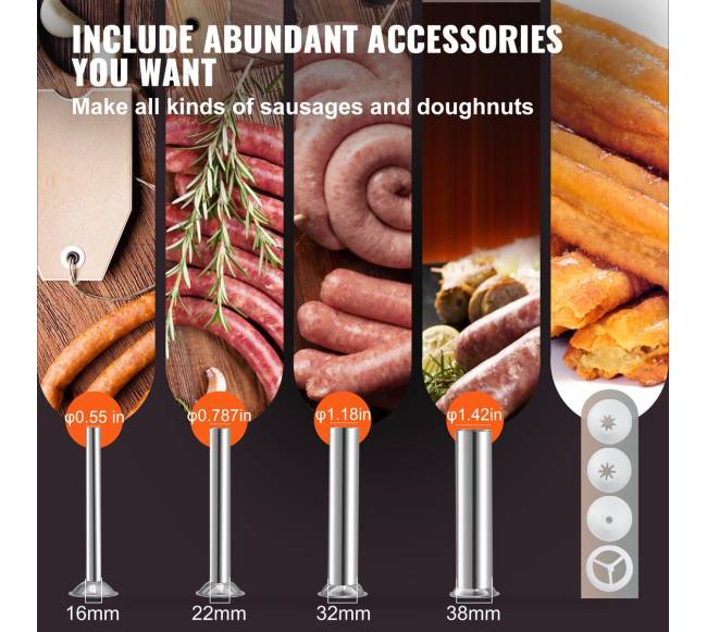 Rankinė dešrų kimštuvas, 3L talpa3