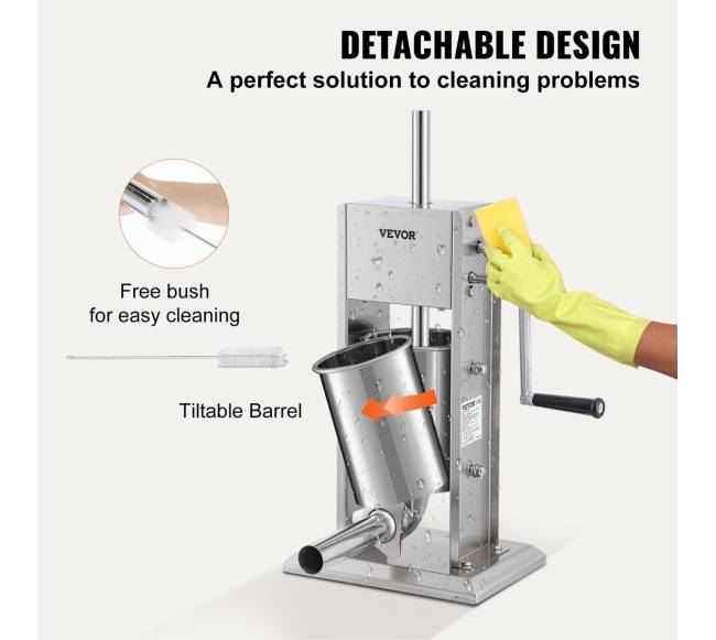 Rankinė dešrų kimštuvas, 3L talpa5