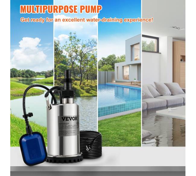 Panardinamas vandens siurblys 550W, 9500 Lval.1