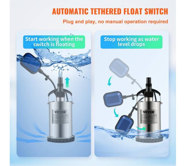 Panardinamas vandens siurblys 550W, 9500 Lval.4