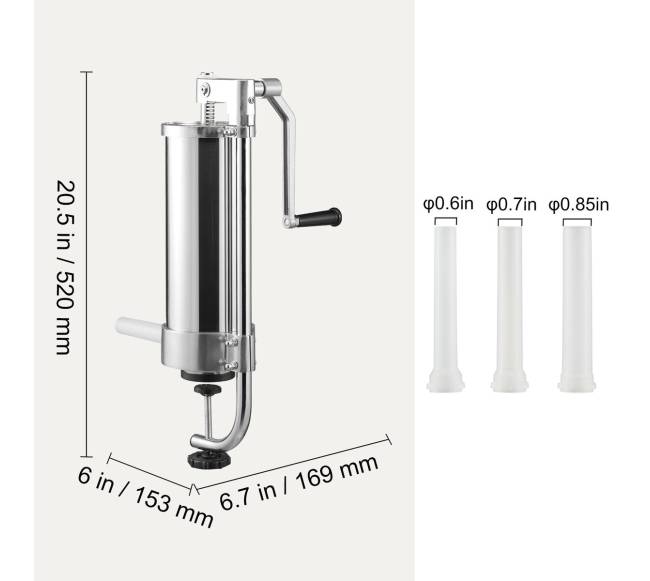 Vertikalus dešrų kimštuvas, 3L talpa6