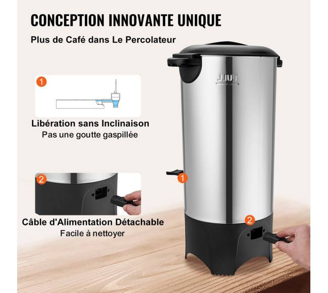 Komercinis kavos aparatas 50 puodelių talpos4