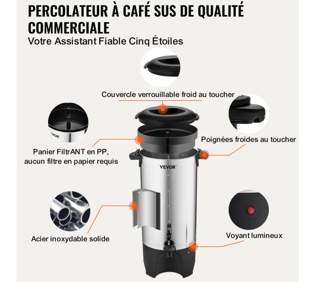 Komercinis kavos aparatas 50 puodelių talpos5