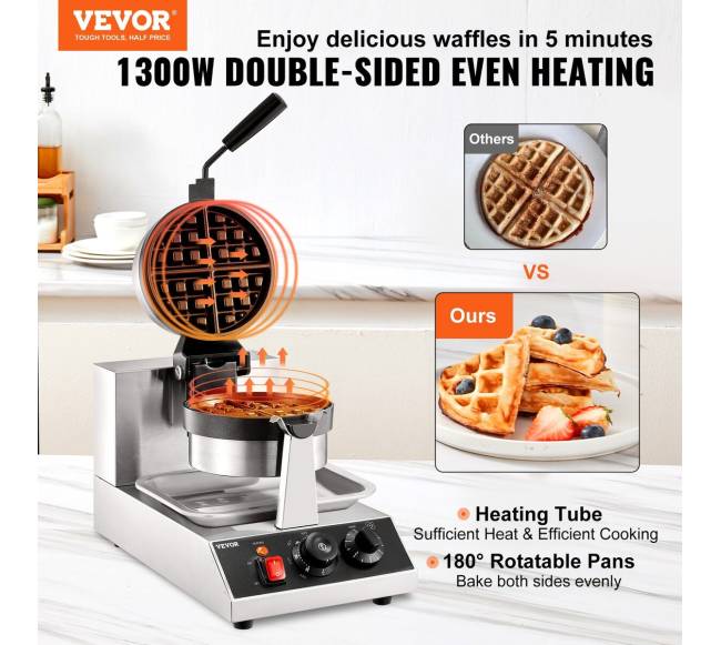 Apvalus vaflinės keptuvas 1300W 220V1