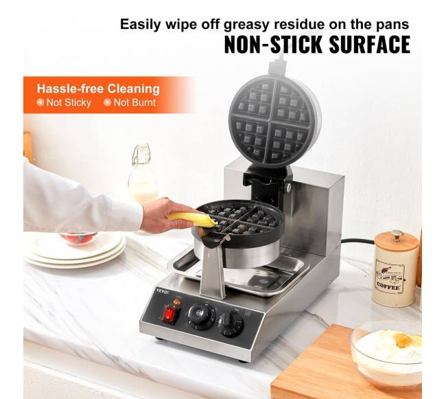 Apvalus vaflinės keptuvas 1300W 220V3