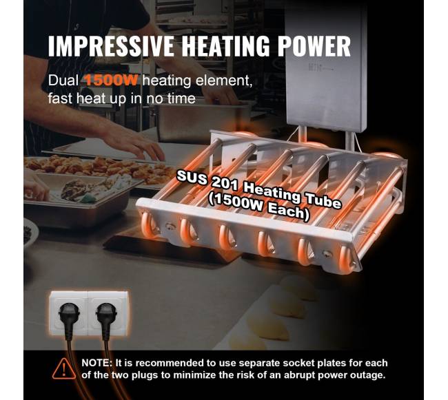 Elektrinė dviguba gruzdintuvė, 6000W2