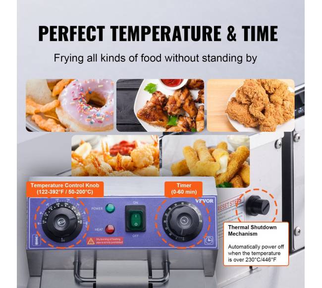 Elektrinė dviguba gruzdintuvė, 6000W3