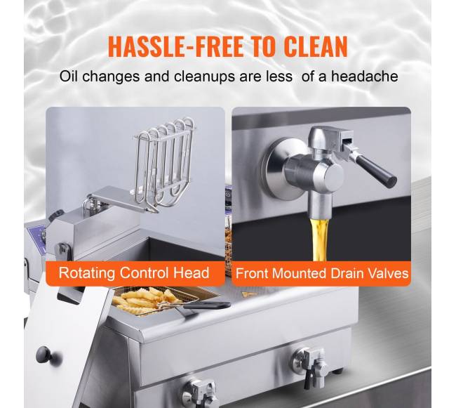 Elektrinė dviguba gruzdintuvė, 6000W4