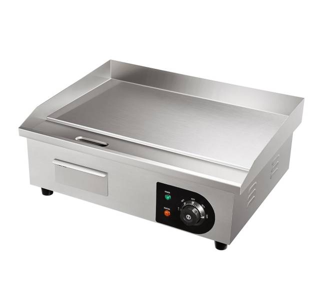 Elektrinis 3000W stalinis grilis su plokščia kaitlente0