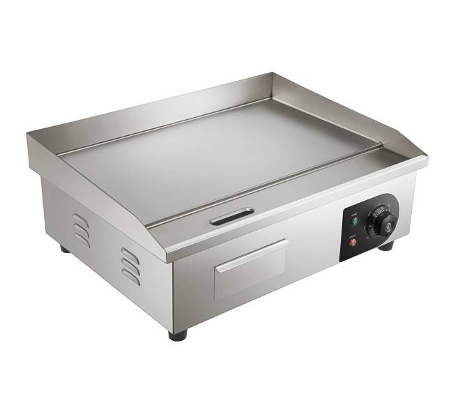 Elektrinis 3000W stalinis grilis su plokščia kaitlente8