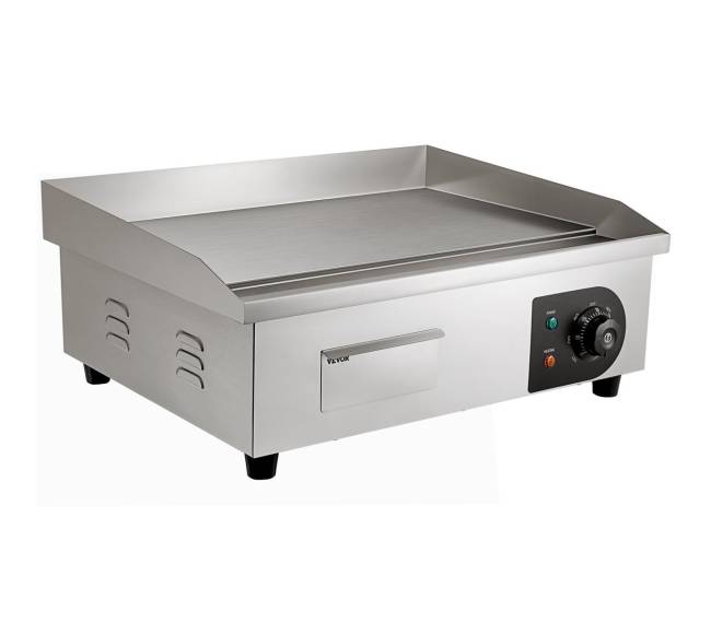 Elektrinis 3000W stalinis grilis su plokščia kaitlente10