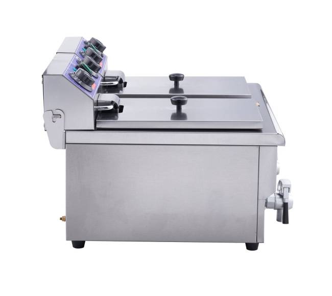 Elektrinė stalinė dviejų bakų gruzdintuvė0