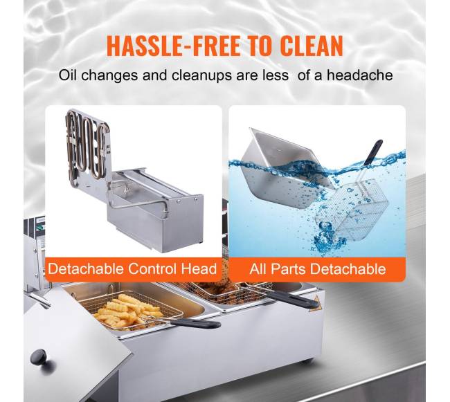 Elektrinė stalinė dviejų bakų gruzdintuvė4