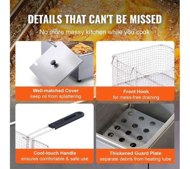 Elektrinė stalinė dviejų bakų gruzdintuvė5