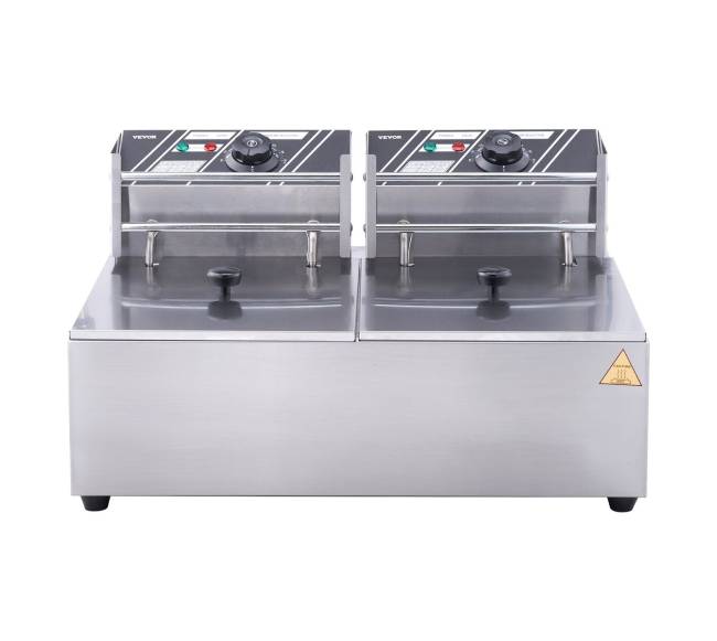 Elektrinė stalinė dviejų bakų gruzdintuvė10