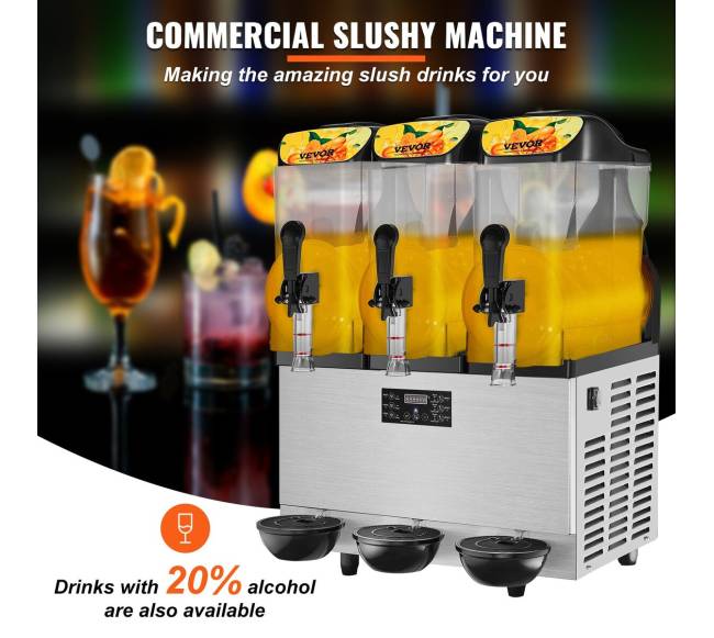 Trijų dubenų šaldytų gėrimų aparatas1