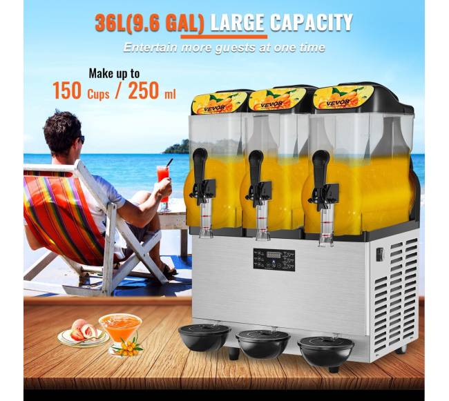 Trijų dubenų šaldytų gėrimų aparatas2