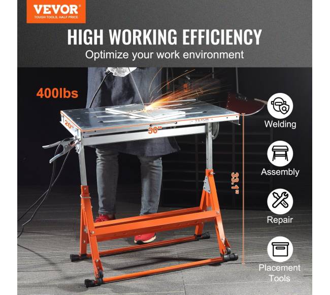 Suvirinimo stalas su reguliuojamu aukščiu1