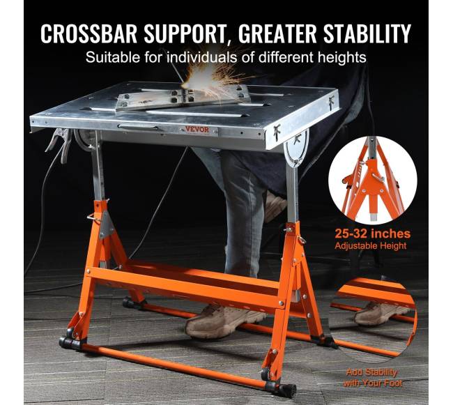 Suvirinimo stalas su reguliuojamu aukščiu3