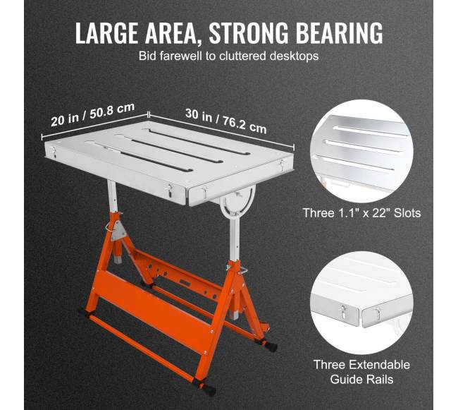 Suvirinimo stalas su reguliuojamu aukščiu4