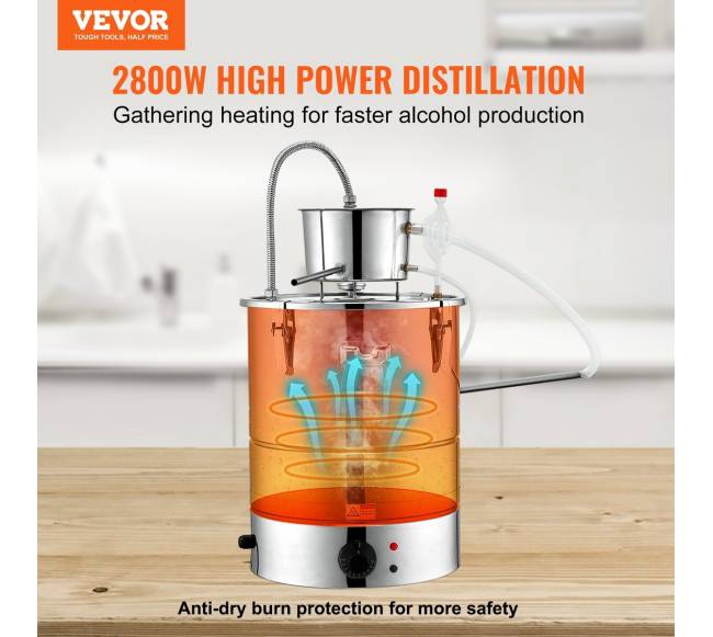 Eterinio aliejaus distiliatorius su vandens pompa1