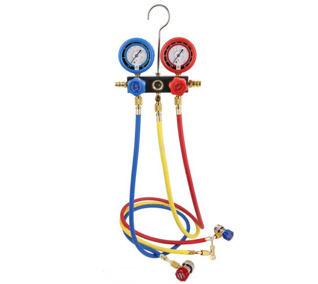 14 AG 4 CFM AC vakuumo pompa ir matuoklių rinkinys10