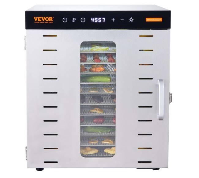 10 padėklų maisto džiovintuvas 1000W0