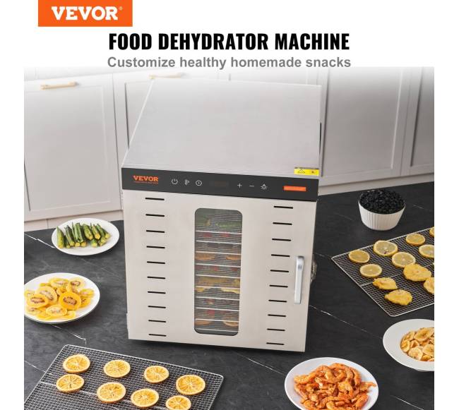 10 padėklų maisto džiovintuvas 1000W1