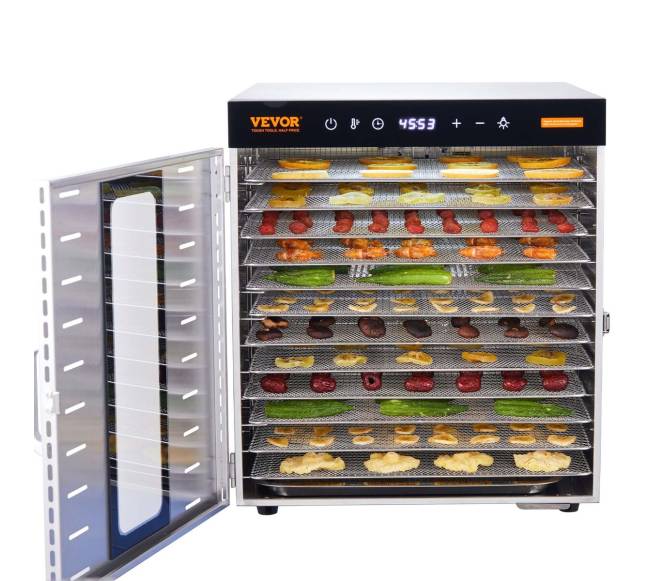 10 padėklų maisto džiovintuvas 1000W8