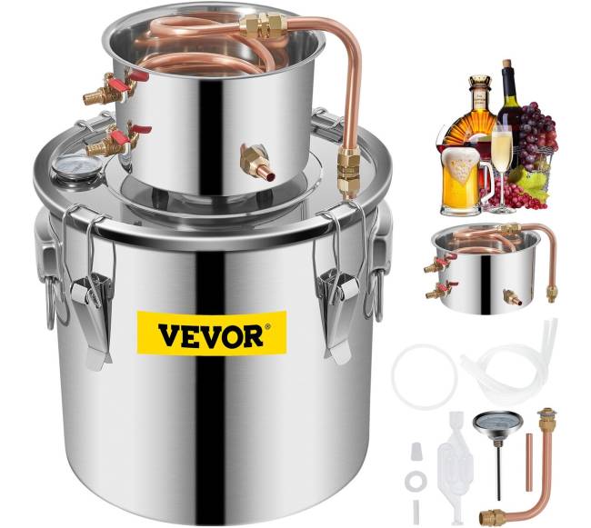 Vevor distiliavimo rinkinys 19L su vandens pompa0