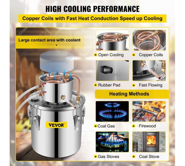 Vevor distiliavimo rinkinys 19L su vandens pompa3