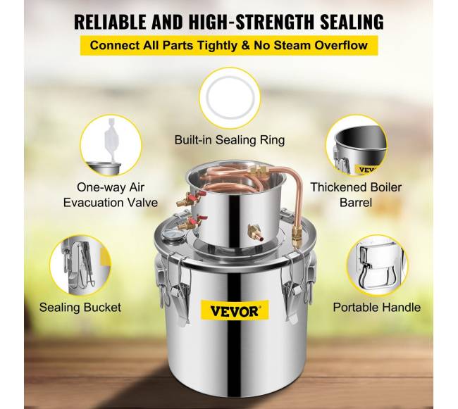 Vevor distiliavimo rinkinys 19L su vandens pompa5