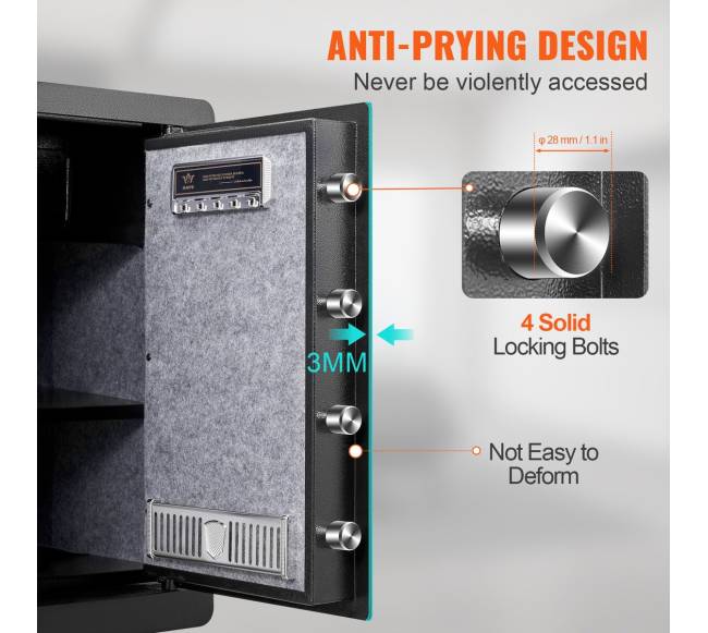 Namų seifas su pirštų atspaudu ir klaviatūra3