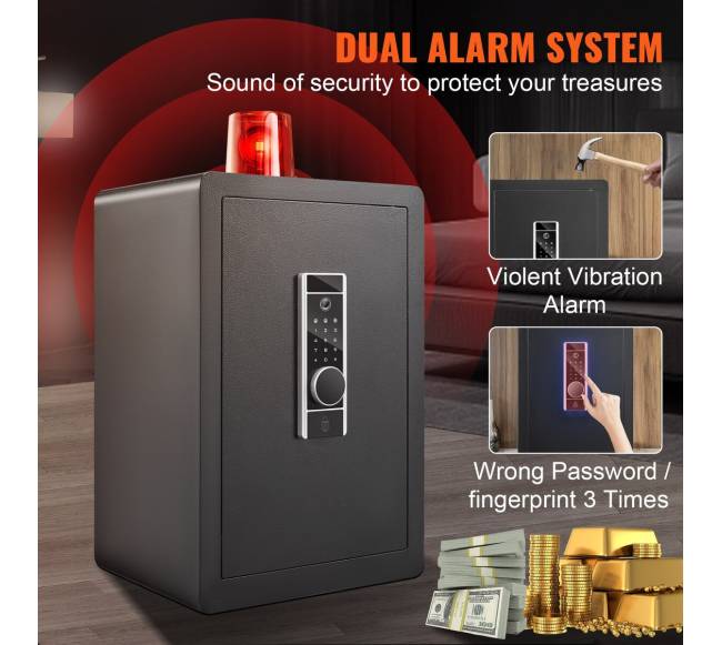 Namų seifas su pirštų atspaudu ir klaviatūra4