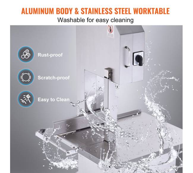 2200W elektrinis kaulų pjovimo įrenginys iš nerūdijančio plieno4