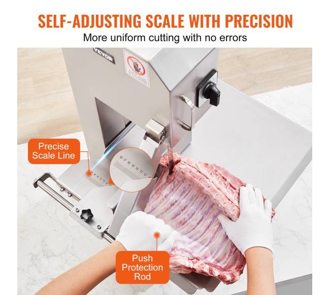 2200W elektrinė mėsos pjūklas iš nerūdijančio plieno3