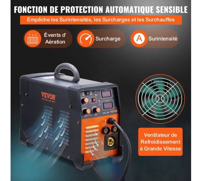 250 A MIG su TIG ir MMA suvirinimo aparatas5