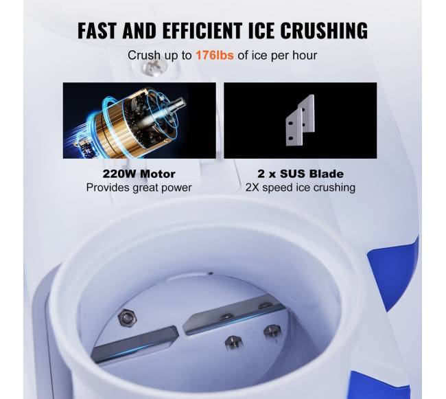 Elektrinė ledo smulkintuvo mašina2