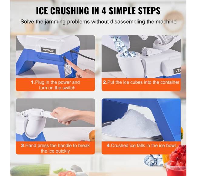 Elektrinė ledo smulkintuvo mašina4