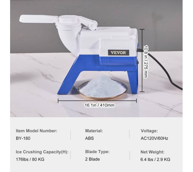 Elektrinė ledo smulkintuvo mašina6