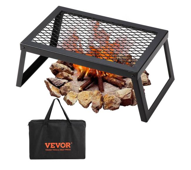 Sulankstomas laužo grilis kempingui0